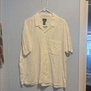 H&M Cream Casual Button Down Shirt